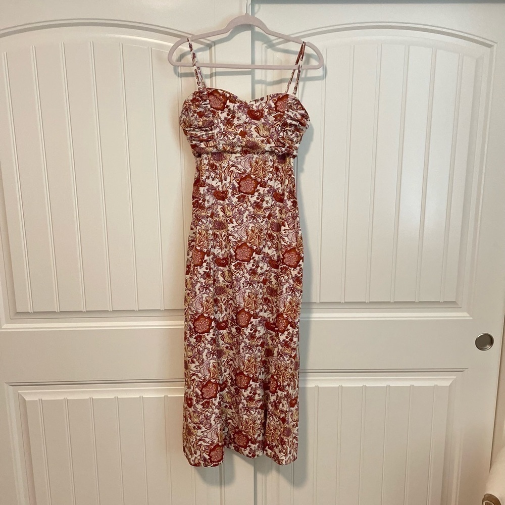 Free People Ruby's Midi Dress floral size XS - Picture 2 of 7